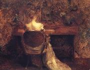 Thomas Wilmer Dewing The Spinet oil painting on canvas